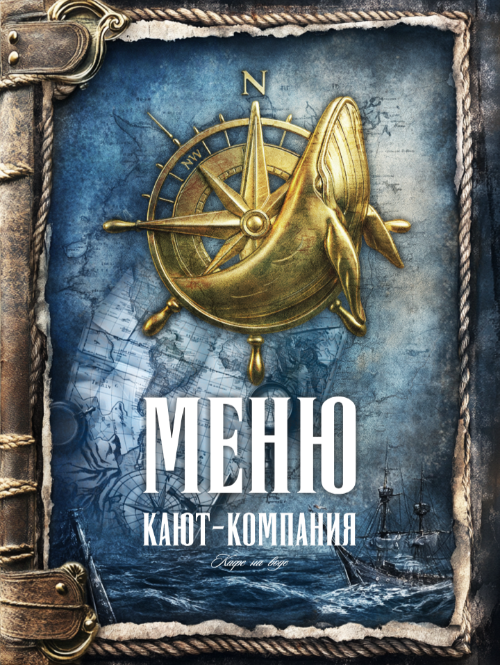Обложка меню Кают-компании